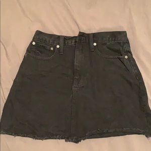Mini madewell black skirt